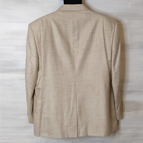 Hart Schaffner & Marx Natural Silk Men's Suit Jacket Size 48R NEW - Picture 4 of 6